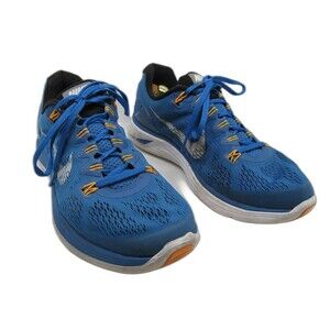 Nike Lunarlon Blue Lace Up Running Shoes Mens Size US 11